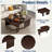 Modern Rectangle Coffee Table Set With Modular L-shape Design-301535608