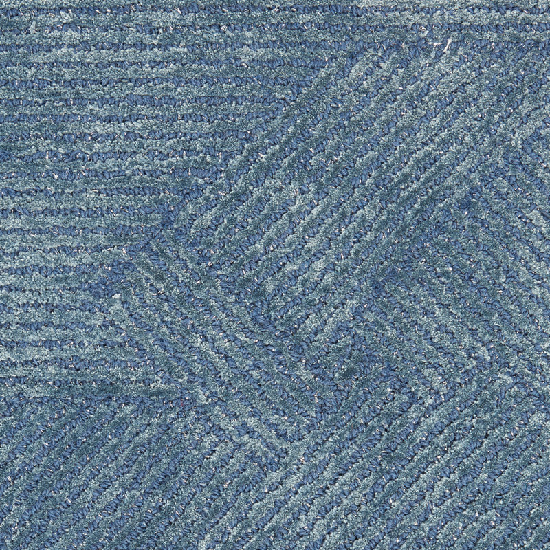 Chrisly Geometric Area Rug in Blue, Runner 2'3" x 8'
