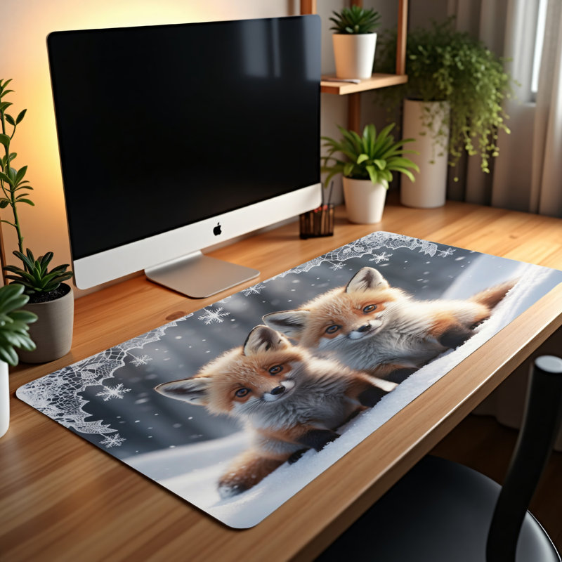 Polyester Desk Pad, 31.5x15.5