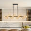Lustre de salle à manger à 16 lumières de style lustre Spoutnik pour plafonds hauts