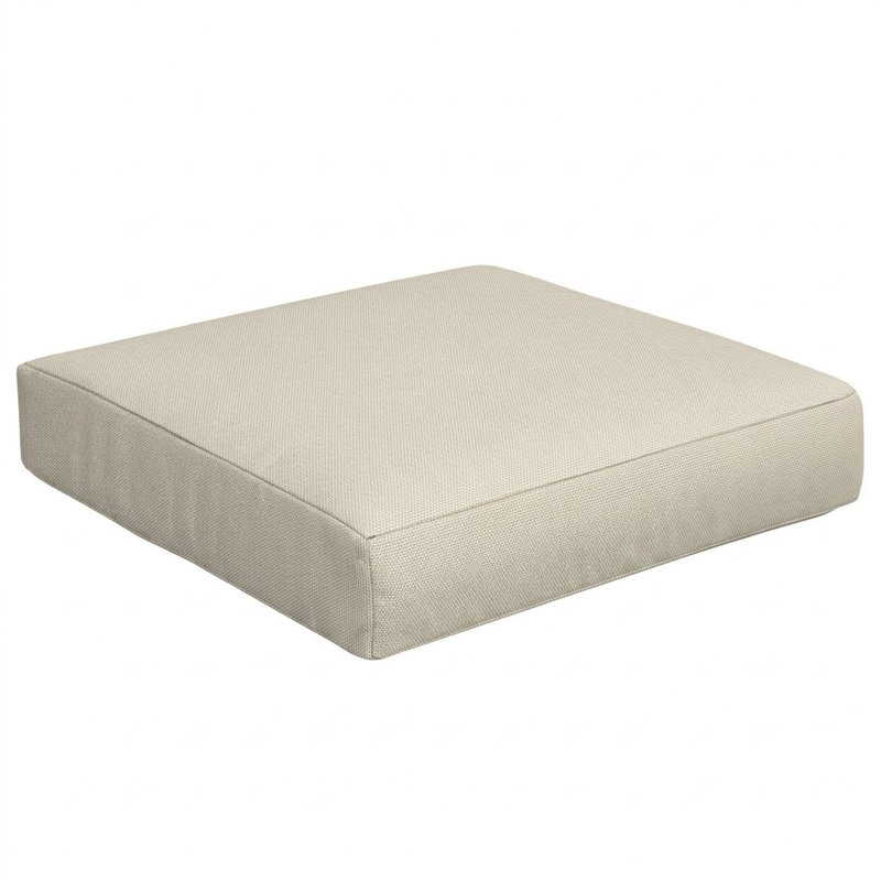 Coussin de siège extérieur Sunbrella, Sunbrella - toile nuage, L 23 po x P 27 po x H 5 po