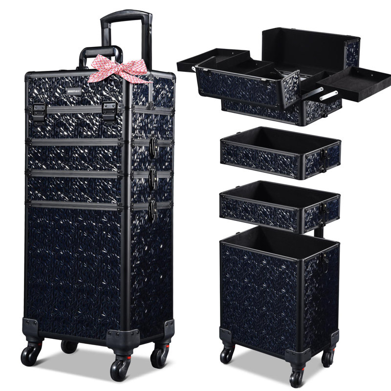 Organisateur de maquillage en aluminium, Sirène noire