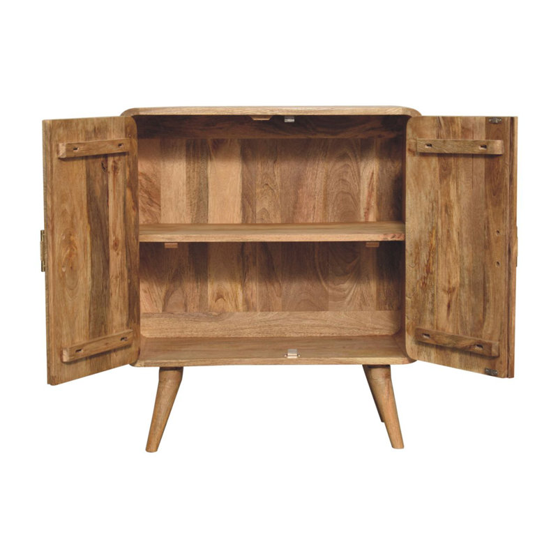 Felippe Solid Wood Rectangle Accent Cabinet