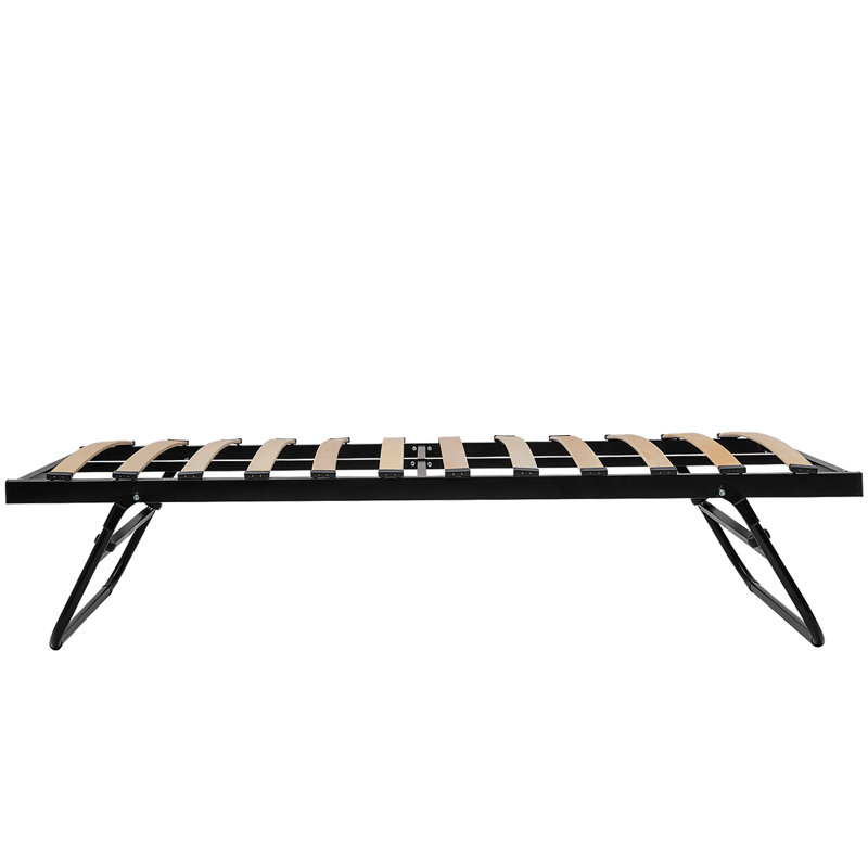 Twanna Trundle Unit, Black, 12cm Memory Foam