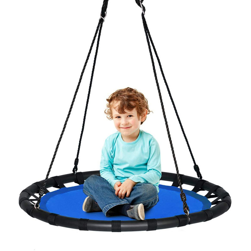 Freeport Park Marcello Web / Saucer Swing Swing Seat, Blue
