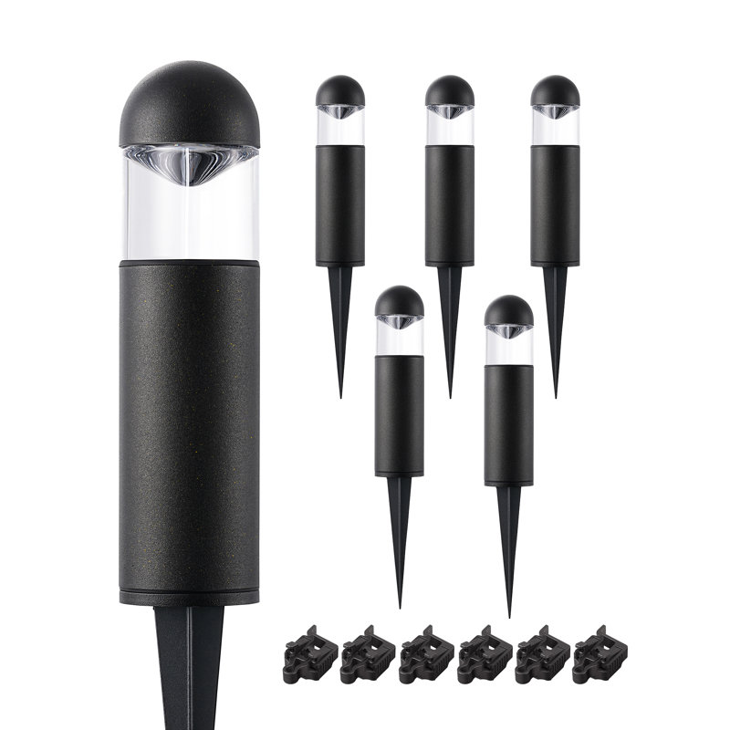 Matte Black Low Voltage Plug-in Integrated Led Aluminum Pathway Lights
