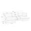 Canapé modulaire à assise large en U avec housse et housse, canapé à 4 places avec bordures françaises, plusieurs grands coussins, canapé moelleux à siège profond et confortable pour le salon, appartement-210675482-210675478
