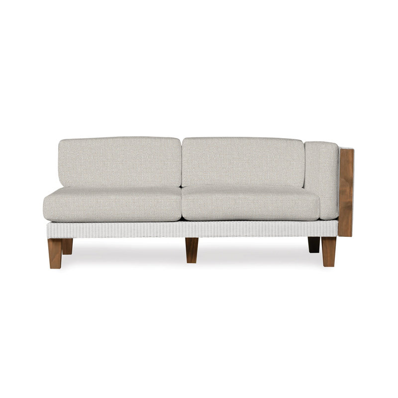 Catalina Outdoor 2 - Seat Loveseat, White, Demo Oatmeal