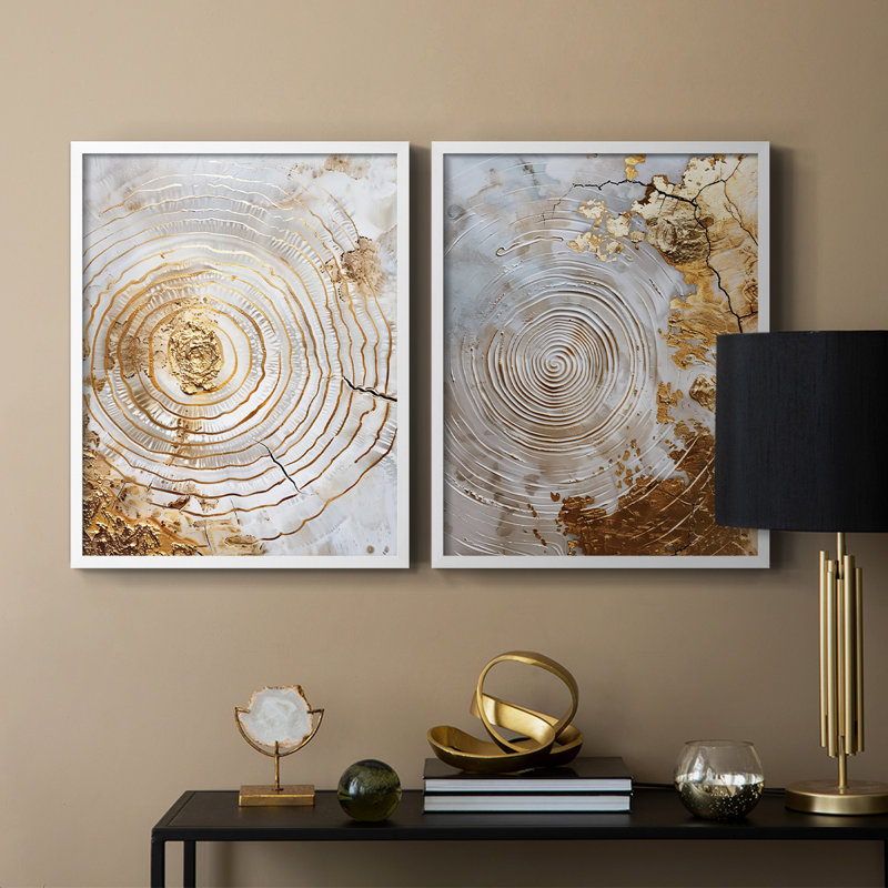 ABSTRACT Series CXLV - reproduction encadrée de qualité supérieure - prête à être accrochée - aucun clou requis - aucun clou requis