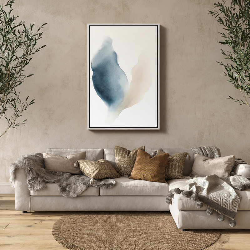 Art mural encadré abstrait rétro antique classique pour chambre à coucher, H 36 po x l 24 po, Blanc