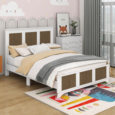 Lit plateforme en bois Farmhouse Modern