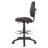 Zem Drafting Stool With Footring, Black Crepe Contoured Back & Seat