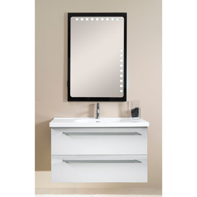 Ensemble de meuble-lavabo mural simple 41 "avec miroir Fly