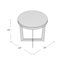 Table de bout Jackson Cross Legs-13085850