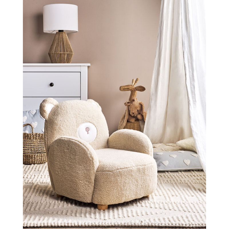 Domingue Upholstered Armchair, Beige