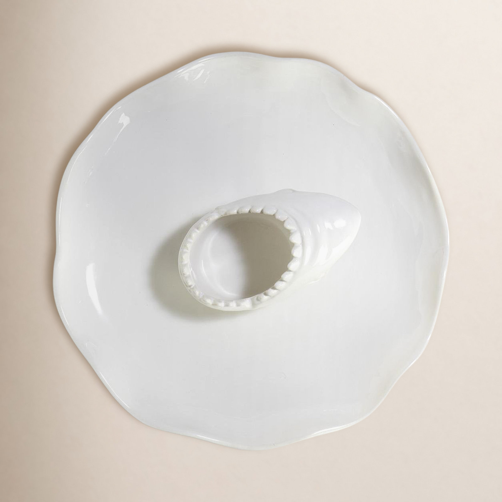Ceramic Chips and Dip Platter