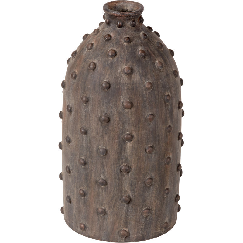 Handmade Stoneware Table Vase, Brown
