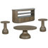 Lexington Round Cocktail Table With 2 Accent Table And Demilune Console