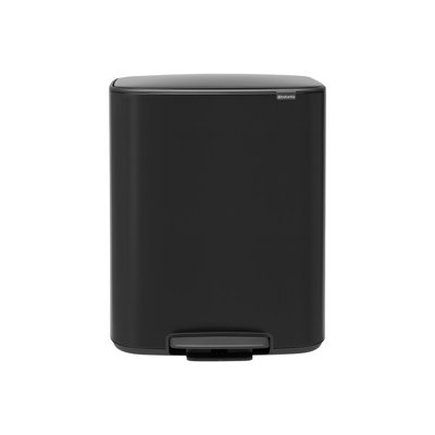 Brabantia Bo Step On Dual Compartment Recycling Trash Can, 2 x 8 Gallon (16 Gallon Capacity)