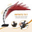 Parasol en porte-à-faux 12 pi Bersa avec inclinaison infinie, mât en aluminium, housse de protection et sac de sable-876387122-849197564