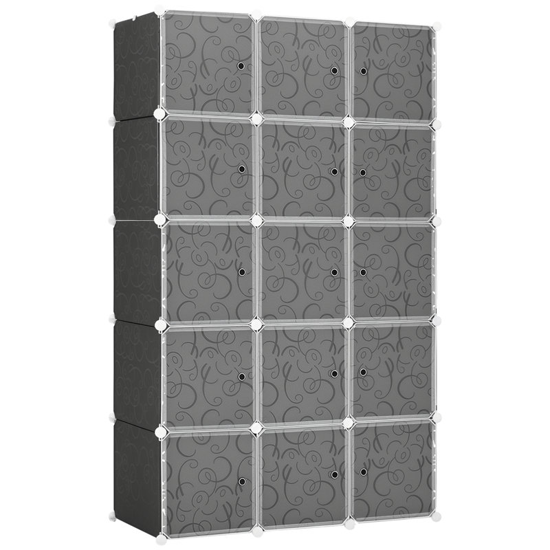 15 Door Plastic Wardrobe