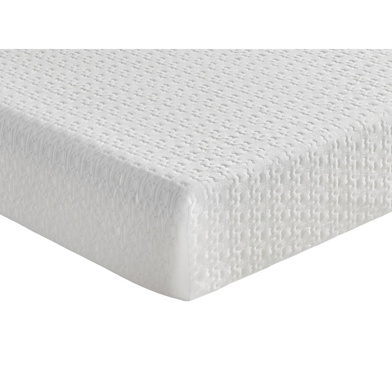 Matelas pour lit double de 8 pouces en mousse viscoélastique imprégnée de gel, ferme, blanc, matelas dans une boîte