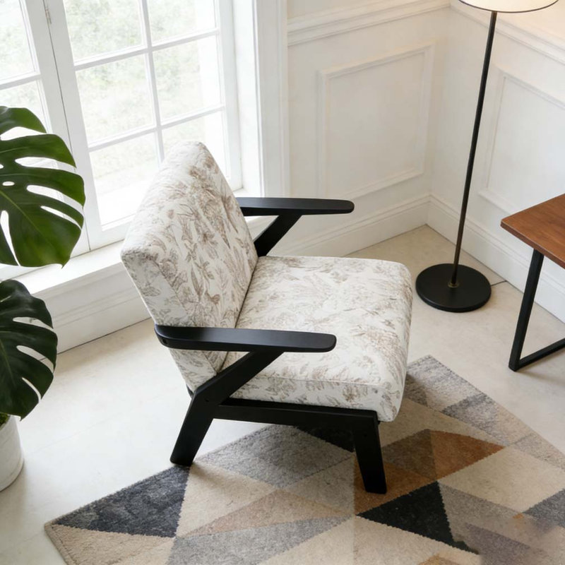 Fauteuil de salon moderne avec coussin de siège
