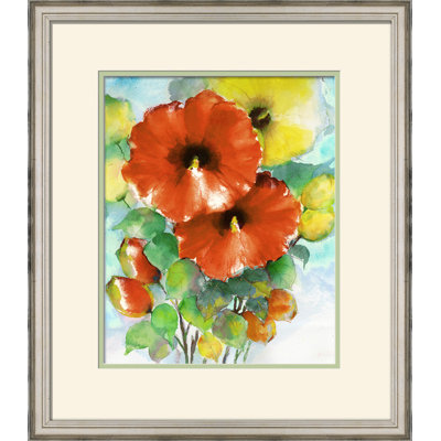 Summers Bouquet I - Peinture encadrée sur papier