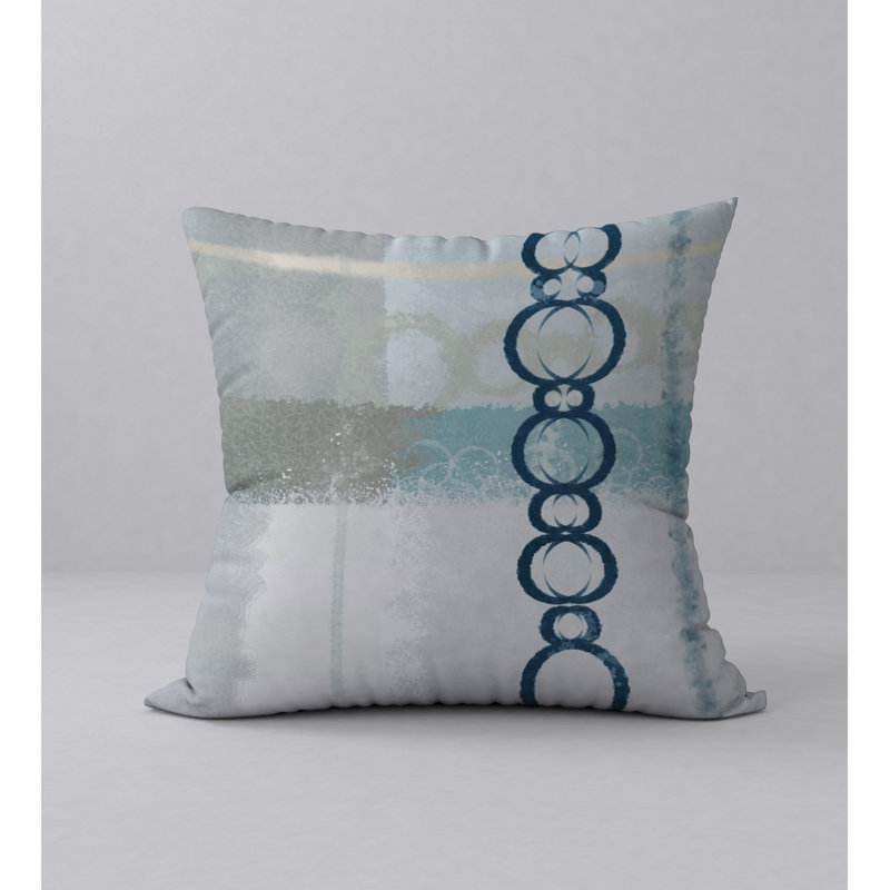 Abstract Throw Pillow, 18" H x 18" W