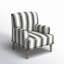 Fauteuil l 28,7 po Ariana avec pieds en bois massif et garniture cloutée-1905817665