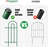 14 panels Decorative Garden Fences and Borders for Dogs 32in(H)×20ft(L) No Dig Metal Fence-55802974