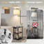 Lampe sur pied avec table, tables d'appoint avec station de recharge
