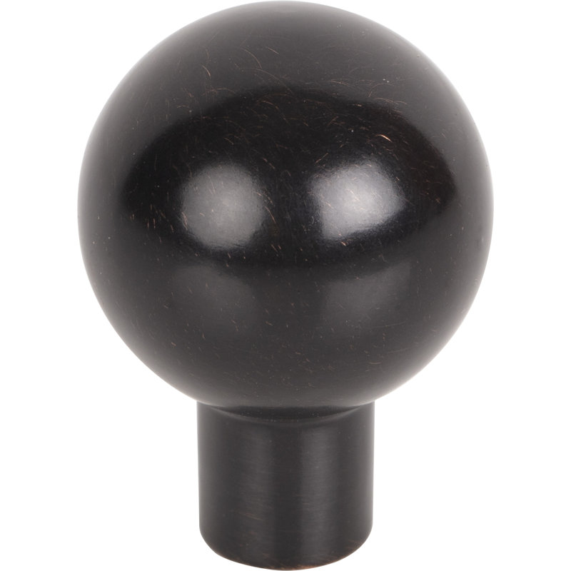 Brookline Round Knob, Tuscan Bronze, 7/8" Knob Diameter