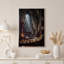 Impression sur toile fauteuil gothique Moonlit-718389119