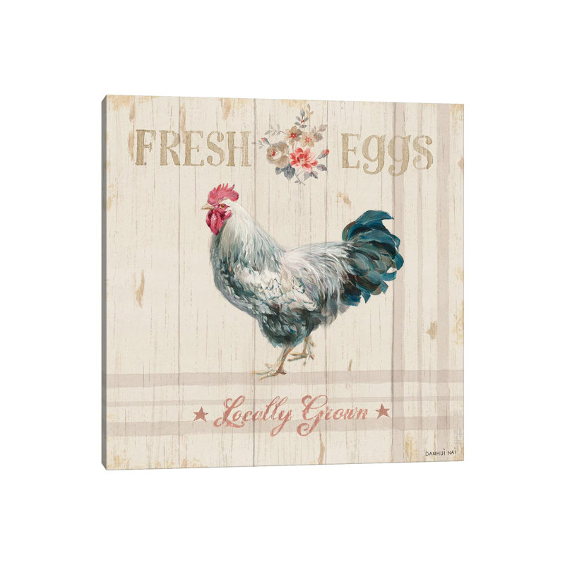 «Farm Patchwork VIII» par Danhui Nai - impression d'art graphique, Aucun mat, Toile tendue, H 37 po x l 37 po x P 1,5 po