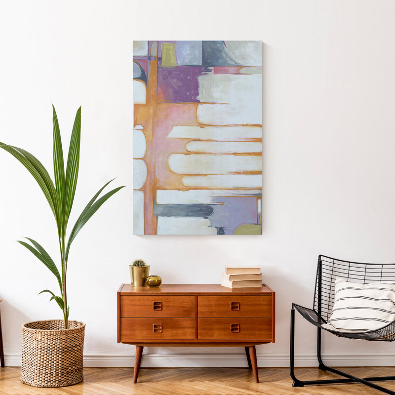 Rétro, reproduction abstraite sur toile, H 36 po x l 24 po x P 1,25 po