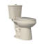 Toilette allongée deux pièces 17,5 po hauteur ADA 1,1 / 1,6 GPF à double chasse, chasse d'eau 1000g avec siège à fermeture douce-110223135