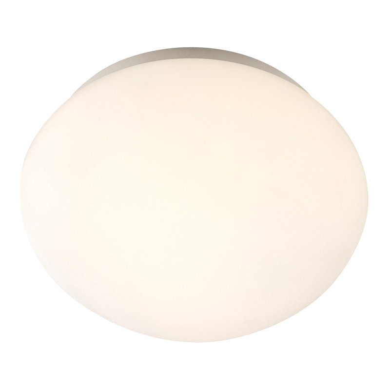 Glass Flush Mount, 10cm H x 23cm diameter
