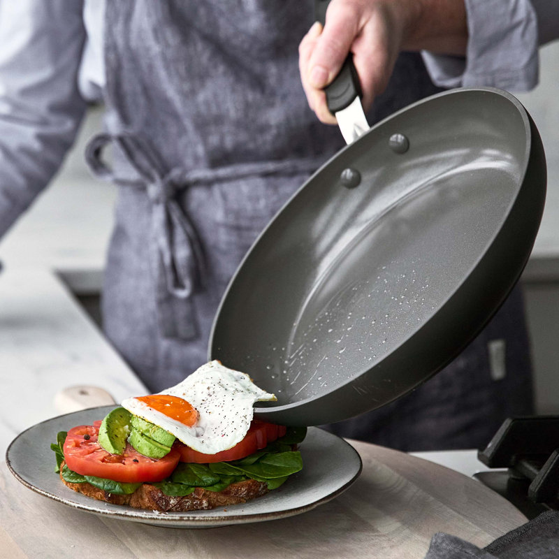 Batterie de cuisine antiadhésive en aluminium anodisé dur 14 pièces GreenPan Levels