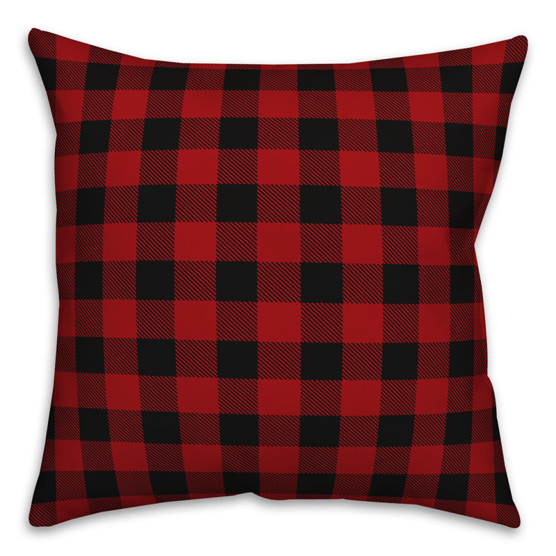 Plaid Throw Pillow, M