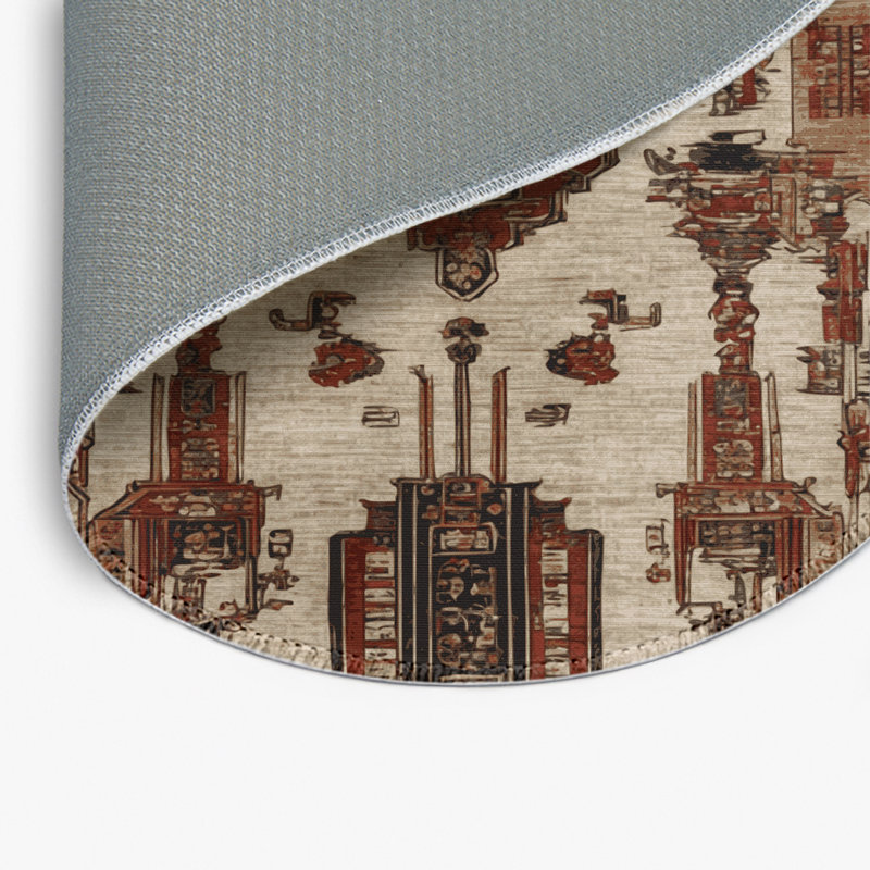 Tapis intérieur et extérieur ArtDeco, Rond 5 pi
