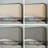 Bed Frame With Curved Upholstered Headboard And Footboard Bed With 4 Storage Drawers, Metal Platform Bed Frame-1099884416