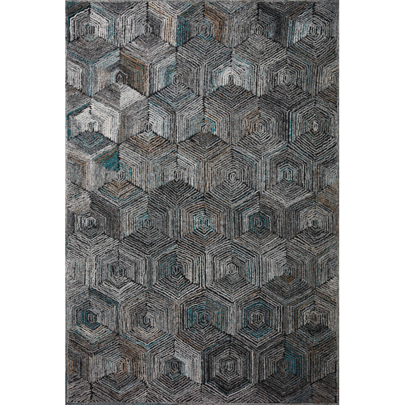 Emilianna Geometric Indoor Rug, Rectangle 3'6" x 5'6"