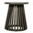 Round Wood Coffee Table In Grey, 17.84 - Inch Height, Suitable For Balcony Relaxation Outdoor Tall, Build, Fits Lounge Chairs