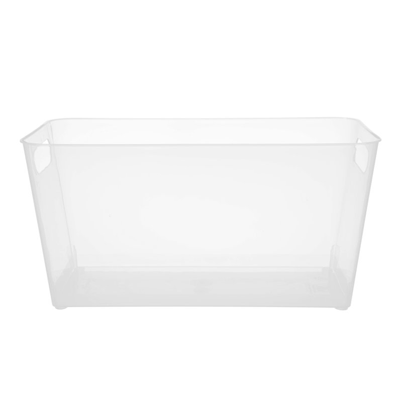 Organizer Bin with Handles, Clear