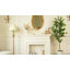 74 po Faux plante d'eucalyptus en pot blanc