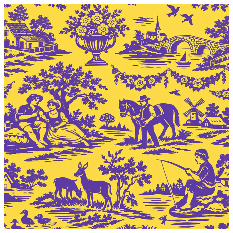 Tapis de bain Pastoral Scene, 24in W x 17in L