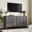 Buffet 61 "avec 4 portes cannelées et rangement-1589748311