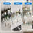 2-tier Tempered Glass Shelves - 15.7 Inch Wall-mounted With Towel Rack, Rustproof Frame-960453890