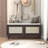 Boho Rattan Entryway Bench With Storage-1412796745